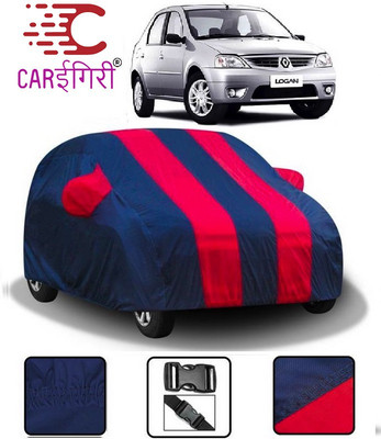 Carigiri Car Cover For Mahindra Logan (With Mirror Pockets)(Red, Blue)