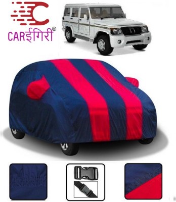 Carigiri Car Cover For Mahindra Bolero (With Mirror Pockets)(Red, Blue)