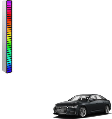 SEMAPHORE LED Strip Sound Control Pickup Rhythm Light Car Home Music Atmosphere Light RGB Colorful Tube USB Ambient Light For Audi A6 Car Fancy Lights(Multicolor)