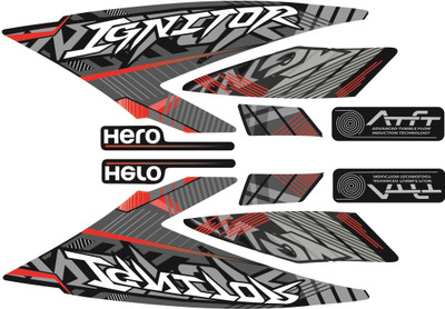 HRBull Sticker & Decal for Bike(Multicolor, Black)