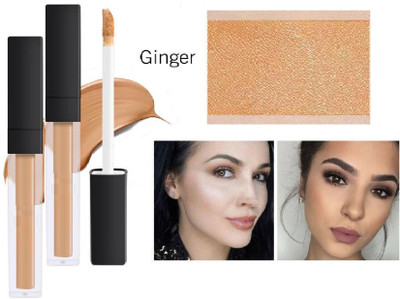 NADJA Liquid Concealer Cream Waterproof Full Coverage Concealer Long Lasting Face Cover Smooth Moisturizing Makeup Concealer(ginger, 10 ml)