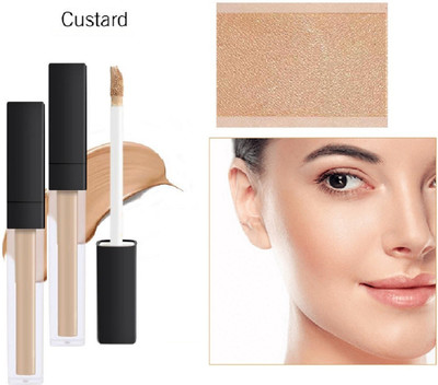 NADJA Liquid Concealer Cream Waterproof Full Coverage Concealer Long Lasting Face Cover Smooth Moisturizing Makeup Concealer(custard, 10 ml)