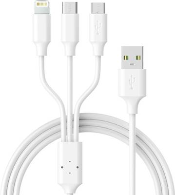LA'FORTE USB Type C Cable 1.2 m 3 in 1 PVC Soft and Superior