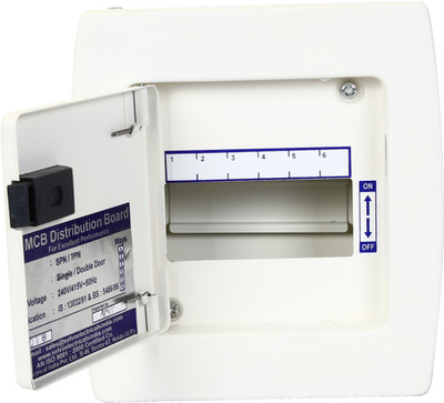 Selvo 6 Way SPN Double Door Distribution Board