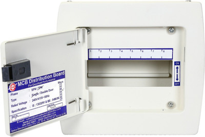 Selvo 8 Way SPN Double door MCB Distribution Board