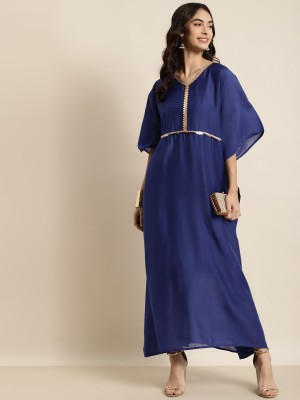 Shae by SASSAFRAS Women Kaftan Blue Dress