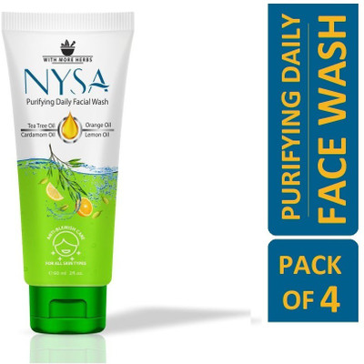 RCM Nysa Tea Tree Oil  (60Ml) - Pack of 4 Face Wash(240 ml)