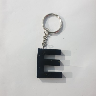 aarohi creations Resin Alphabet E Letter Keychain for Car Bike Men Women Keyring Key Chain