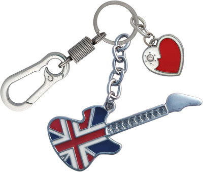 SHOKY LOOKS High Quality Double Sided Metal Hanuman ji With attractive Locking Hock Along With CHota Bheam style Key Chain