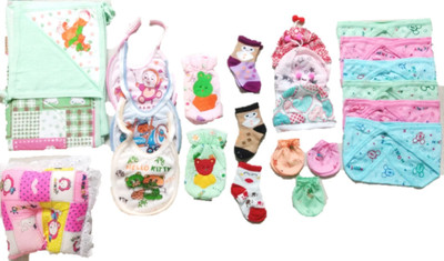 NewJainTraders Baby Boys & Baby Girls Casual Bib Cap(Multi06)