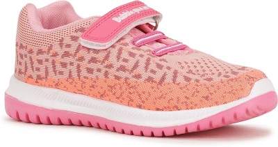 Bubblegummers Girls Velcro Running Shoes(Pink, 16 Years and Above)