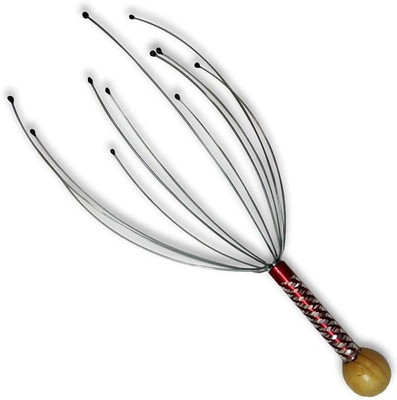 Mullewa Manual Head Massage Hand Held Scalp Oil Massager Pain Relief And Hair Growth , Head Massager Neck Massage Octopus Scalp Stress Relax Spa Therapy Dealing (pack of 1) Manual Head Massage Hand Held Scalp Oil Massager Pain Relief And Hair Growth , Head Massager Neck Massage Octopus Scalp Stress 