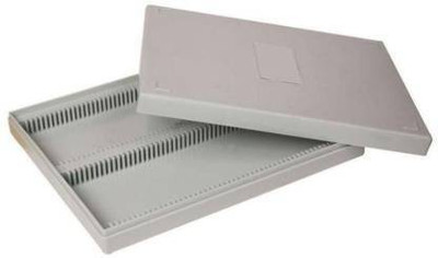Shakuntla Slide box for 100 prepared slides microscope slide box with index,side box plastic Microscope Slide Box