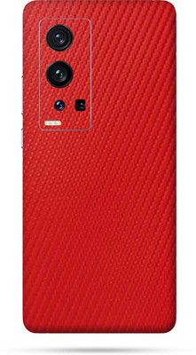 OggyBaba Vivo x60 pro plus, Mobile back skin guard, An elegant skin for your mobile Mobile Skin(Red)