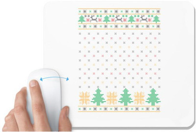 UDNAG White Mousepad 'Illustration | Template 31' for Computer / PC / Laptop [230 x 200 x 5mm] Mousepad(White)