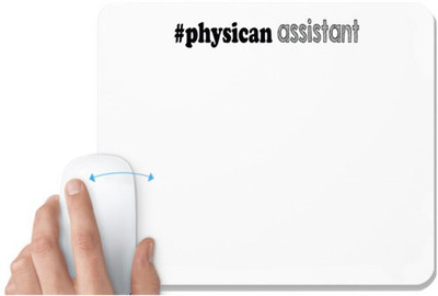 UDNAG White Mousepad 'Assistant | physican assistant' for Computer / PC / Laptop [230 x 200 x 5mm] Non Slip Base Mousepad(White)
