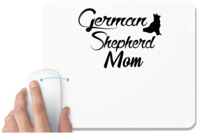 UDNAG White Mousepad 'Dog | german shepherd mom' for Computer / PC / Laptop [230 x 200 x 5mm] Mousepad(White)