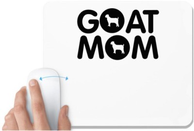 UDNAG White Mousepad 'Mother | goat mom' for Computer / PC / Laptop [230 x 200 x 5mm] Mousepad(White)