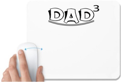 UDNAG White Mousepad 'Father | dad 3' for Computer / PC / Laptop [230 x 200 x 5mm] Mousepad(White)