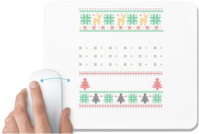 UDNAG White Mousepad 'Illustration | Template 29' for Computer / PC / Laptop [230 x 200 x 5mm] Mousepad(White)