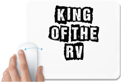 UDNAG White Mousepad 'King | king of the rv' for Computer / PC / Laptop [230 x 200 x 5mm] Mousepad(White)