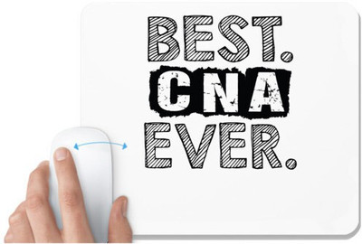 UDNAG White Mousepad 'CNA | best cna ever' for Computer / PC / Laptop [230 x 200 x 5mm] Mousepad(White)