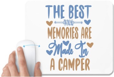 UDNAG White Mousepad 'Adventure | The best memories' for Computer / PC / Laptop [230 x 200 x 5mm] Mousepad(White)