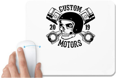 UDNAG White Mousepad 'Death | Custom' for Computer / PC / Laptop [230 x 200 x 5mm] Mousepad(White)