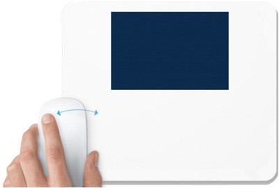 UDNAG White Mousepad '| Blue Background' for Computer / PC / Laptop [230 x 200 x 5mm] Non Slip Base Mousepad(White)