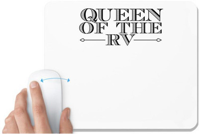 UDNAG White Mousepad 'Queen | queen of the rv' for Computer / PC / Laptop [230 x 200 x 5mm] Mousepad(White)