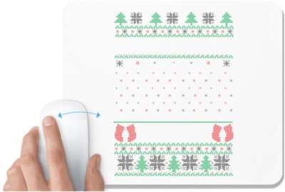 UDNAG White Mousepad 'Illustration | Template 45' for Computer / PC / Laptop [230 x 200 x 5mm] Mousepad(White)