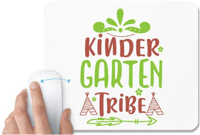 UDNAG White Mousepad 'Kindergarten | kindergarten tribe' for Computer / PC / Laptop [230 x 200 x 5mm] Non Slip Base Mousepad(White)