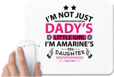 UDNAG White Mousepad 'Father | I’M NOT JUST' for Computer / PC / Laptop [230 x 200 x 5mm] Mousepad(White)