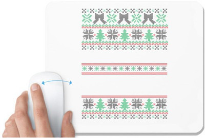 UDNAG White Mousepad 'Illustration | Template 26' for Computer / PC / Laptop [230 x 200 x 5mm] Mousepad(White)
