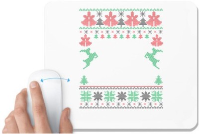 UDNAG White Mousepad 'Illustration | Template 17' for Computer / PC / Laptop [230 x 200 x 5mm] Mousepad(White)