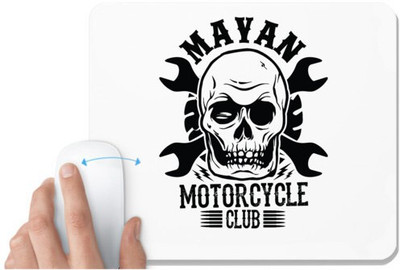 UDNAG White Mousepad 'Death | Mayan' for Computer / PC / Laptop [230 x 200 x 5mm] Mousepad(White)