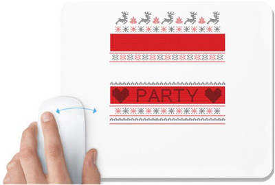 UDNAG White Mousepad '| Templete' for Computer / PC / Laptop [230 x 200 x 5mm] Non Slip Base Mousepad(White)