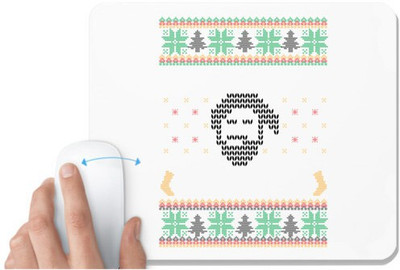 UDNAG White Mousepad 'Illustration | Template 32' for Computer / PC / Laptop [230 x 200 x 5mm] Mousepad(White)