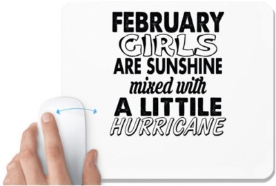 UDNAG White Mousepad 'Girls | february girls' for Computer / PC / Laptop [230 x 200 x 5mm] Mousepad(White)