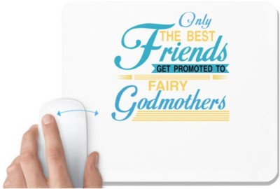 UDNAG White Mousepad 'Grand mother | Only the best' for Computer / PC / Laptop [230 x 200 x 5mm] Mousepad(White)