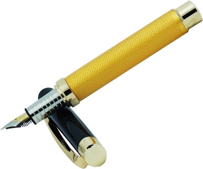 auteur Premium Golden Color Metal Body With Gold Plated Trims Designer Executive Gift Fountain Pen