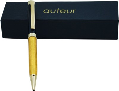 auteur 72 Premium Heavy Signature Series 24 CT Gold Plated Ball Pen(Blue)