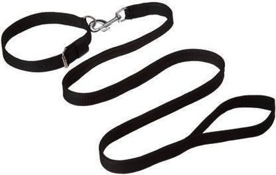 havish Dog Collar & Leash(Medium, BLACK)