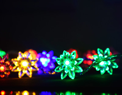Meneon 36 LEDs 8.26 m Multicolor Flickering Flower Rice Lights(Pack of 1)