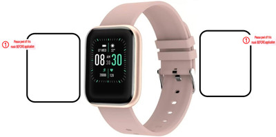 iTips Edge To Edge Screen Guard for Screen Protector for Fire-Boltt Ninja touch to Wake SpO2 Smartwatch(Pack of 2)