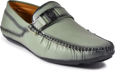 DAMOGI Damogi Men's Stylish Trending Party Wear Casual Loafer shoes Providing you a Rich and Classy Look. Loafers For Men(Green , 6)