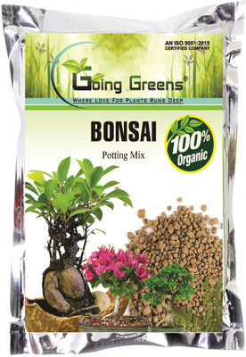 Going Greens Organic Bonsai Potting Soil Mix, Ready to Use Potting Mixture Potting Mixture(2 kg, Powder)