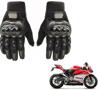 AuTO ADDiCT PRO BIKER GLOVES BLACK FOR DUCATI PANIGALE Riding Gloves(Black)
