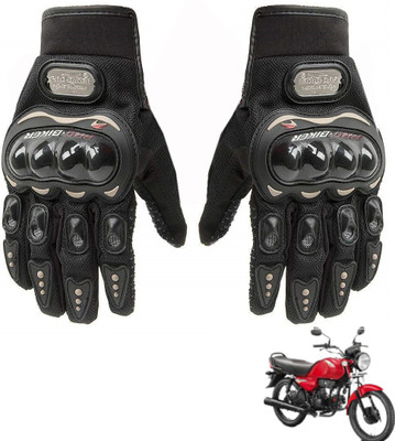 AuTO ADDiCT PRO BIKER GLOVES BLACK FOR HERO HF DAWN Riding Gloves(Black)