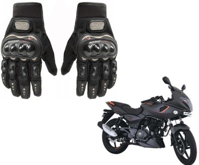 AuTO ADDiCT PRO BIKER GLOVES BLACK FOR BAJAJ PULSAR 180 F Riding Gloves(Black)